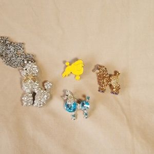 Bundle of Poodle Brooches
